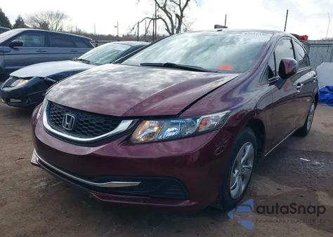 2013 Honda Civic Lx from USA, damaged, VIN 2HGFB2F53DH571942